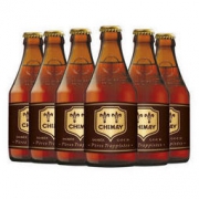 CHIMAY 智美 Chimay）金帽啤酒 组合装 330ml*6瓶 修道士精酿 比利时进口