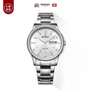 BERSINEY 波西尼 BM8201.SSW 石英钢带商务男表