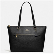 25日8点：COACH 蔻驰 GALLERY系列 女士牛皮单肩托特包 F79608 IMBLK