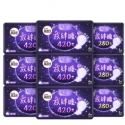 9日0点！kotex 高洁丝 放肆睡 280mm24片+420mm24片48片