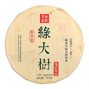 下关沱茶 普洱生茶 2017年下关敬业号绿大树饼茶 铁饼 357g
