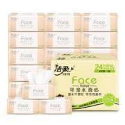 C&S 洁柔 粉Face系列 抽纸 3层110抽24包（195mm*133mm）*4件