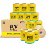 88VIP：BABO 斑布 本色BASE系列 卷纸 3层125g24卷 *3件