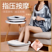 新低！小红书热荐，红光杀菌，暖足按摩，可折叠：尚朋堂 恒温加热电动泡脚桶
