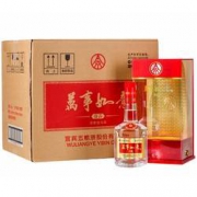 PLUS会员：WULIANGYE 五粮液 万事如意 52度 浓香型白酒 500mL*6瓶 礼盒装