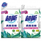 聚划算百亿补贴：超能 天然皂粉 青柠西柚 1.028kg*2袋
