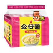 PLUS会员：DOLL 公仔 虾肉云吞味公仔面（油炸方便面） 泡面 500g（100g*5包 ）*10件
