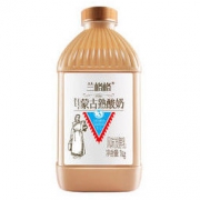 兰格格 蒙古熟酸奶酸牛奶 1kg 生鲜低温酸奶酸牛奶