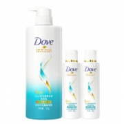 Dove 多芬 洗发水套装 洗发水700ml+护发素195ml*2