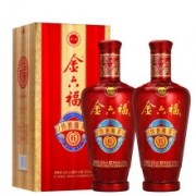 金六福 传世绵柔6 浓香型白酒 42度 500ml*2瓶