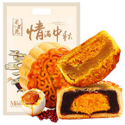 呆呆兔 蛋黄莲蓉月饼 40g*6饼 试吃装