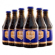 CHIMAY 智美 Chimay）蓝帽啤酒 组合装 330ml*6瓶 修道士精酿 比利时进口