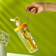 wislibe 搅拌吸管杯提绳随手杯400ml 4色