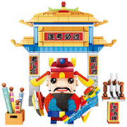 AULDEY 奥迪双钻 趣味场景积木拼搭系列礼盒  考神护体HA389088