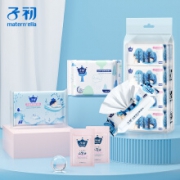 京东极速版：matern’ella 子初 婴儿洗护湿巾组合 5件套(湿巾8抽*8包+棉柔巾100抽*1包+面巾纸40抽*1+身体乳5ml+面霜5g）
