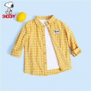 史努比 SNOOPY  2021秋季新款 S1CXY1CS002 韩版儿童衬衫