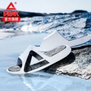匹克态极拖鞋男 大白/黑色