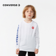 Converse 匡威 男童简约舒适圆领长袖T恤（105~165码） 2色