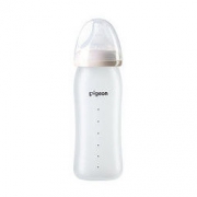Pigeon 贝亲 宽口径玻璃奶瓶 L号奶嘴 240ml