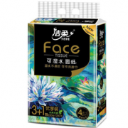 陪伴计划！C&S 洁柔 油画系列 抽纸 4层80抽4包