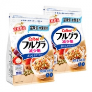日本进口 卡乐比 少糖水果麦片 600g*2袋