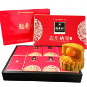 限广东！DXC 稻香村 迎月纳福 月饼礼盒 460g