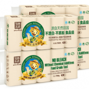 PLUS会员！Tr阿lin 泉林本色 稻草人系列 无芯卷纸 3层70g40卷