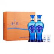 YANGHE 洋河 蓝色经典 海之蓝 52度 礼盒装 480ml*2瓶高度白酒 口感绵柔浓香型（新老包装随机发货）