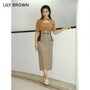 2021早秋新品，LILY BROWN 气质时尚翻领镂空修身针织衫 LWNT214053
