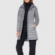 L码，Columbia 哥伦比亚 Lake 22™ 女士650蓬中长款连帽羽绒服