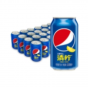 9日0时、88VIP：pepsi 百事 可乐清柠味碳酸汽水饮料 330ml*24罐