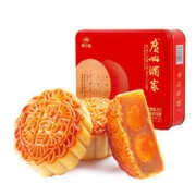 广州酒家 双黄纯白莲蓉月饼 650g