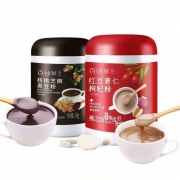 燕之坊旗下 百谷萃 红豆薏米枸杞粉248g+核桃芝麻黑豆粉248g （2罐共496g）