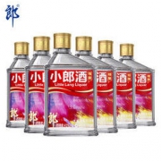 有券的上：LANGJIU 郎酒 精酿小郎酒 45度 兼香型白酒 100ml*6瓶