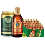 青岛啤酒 高端小棕金24瓶+奥古特 330ml*6听