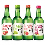 韩国烧酒第一品牌 真露 13°微醺烧酒 果味清酒 360ml*4瓶
