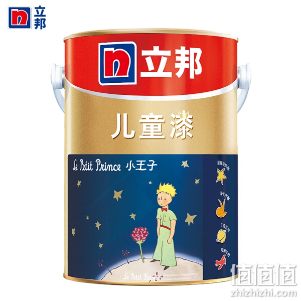NIPPON PAINT 立邦 小王子 儿童漆 内墙乳胶漆 油漆涂料 墙面漆 白漆 5L