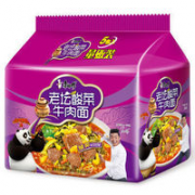 康师傅  老坛酸菜牛肉面泡面 五连包