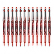 PILOT 百乐 BL-P700 顺滑针管中性笔 0.7mm 红色 12支装
