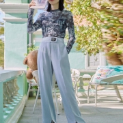 VERO MODA 女士显瘦长裤 3211PL017