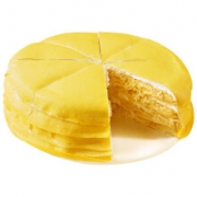 PLUS会员：xianbaike 鲜佰客 金枕榴莲千层 蛋糕 6寸（400g）*2件
