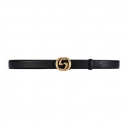 双11预售：GUCCI 古驰 女士腰带 474345 CAO0T 1000 95(宽约3cm)