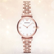 双11预售：EMPORIO ARMANI 阿玛尼 女士石英表 AR11267