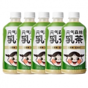 临期品：元气森林 乳茶 茉香奶绿味 450ml＊5瓶