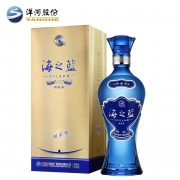 双11预售：洋河 海之蓝 42度 浓香型白酒 520mL*6瓶 赠 星得斯 葡萄酒 12.5度750mL 三瓶