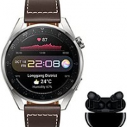 HUAWEI 华为 Watch 3 Pro Classic 4G 智能手表 + Freebuds Pro 无线蓝牙耳机