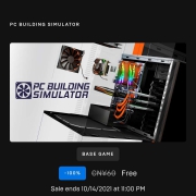 Epic 喜加一 《PC Building Simulator》限时免费领取