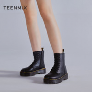 TEENMIX 天美意 MDX03DD0B 女士八孔马丁靴