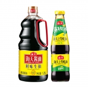 京喜APP：海天 酱油蚝油 调味品组合装 鲜味生抽1.28L+上等蚝油700g