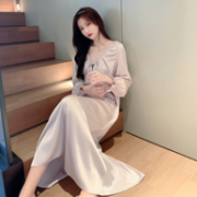 PEANOJEAN 女士性感宽松睡裙